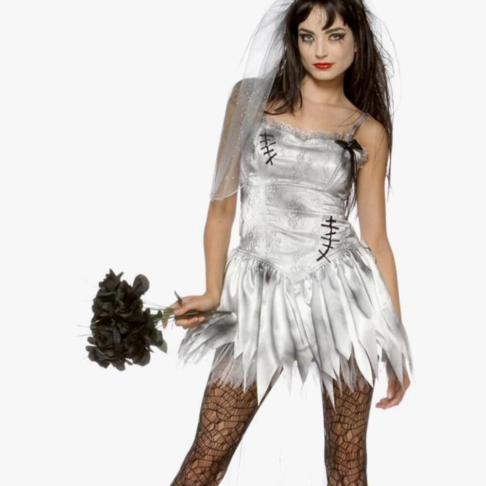 Zombie Bride / Haunted Doll Halloween Costume Dress 👻🖤 SIZE XS